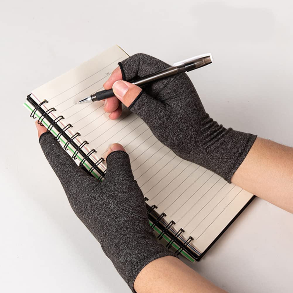 2 Pairs Cotton Arthritis Compression Gloves for Osteoarthritis