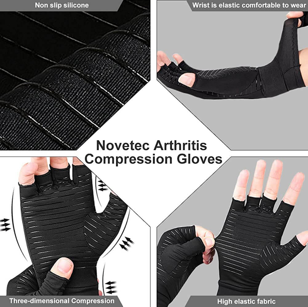 Arthritis Compression Gloves Copper Infused for Rheumatoid
