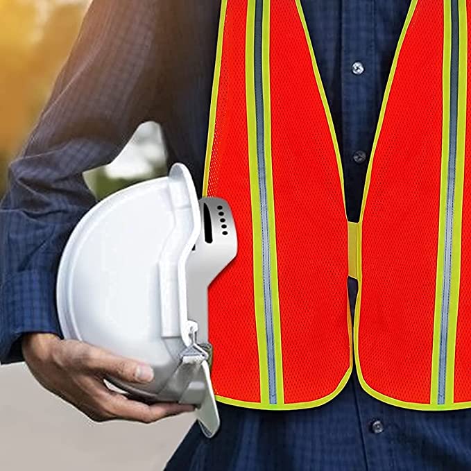 High Visibility Safety Vest Unisex Outdoor Reflective Mesh Workwear with Adjustable Elastic Bands Meets ANSI/ISEA Standards