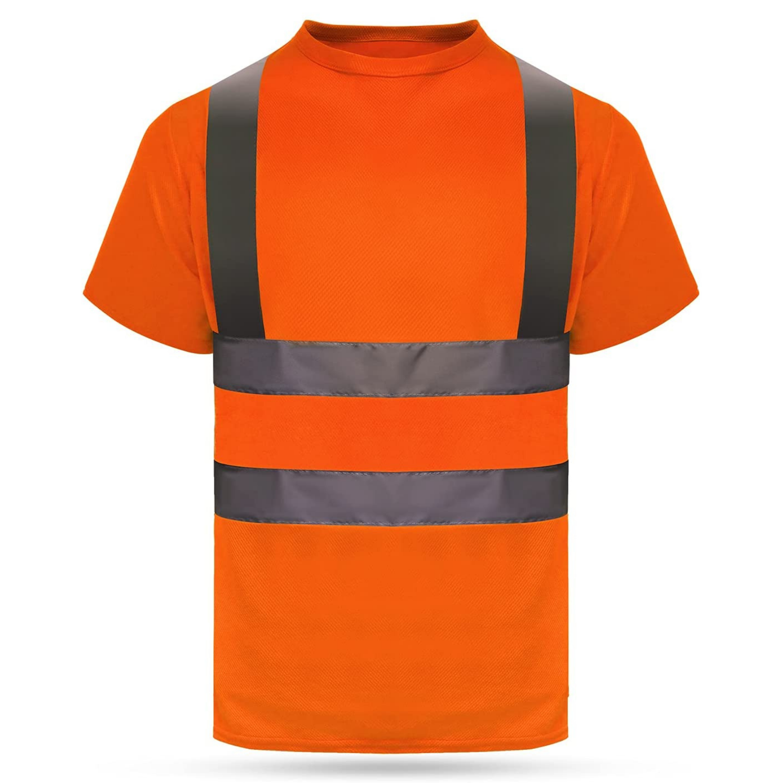 High Vis Reflective T Shirt Short Sleeve Safety Mesh Quick Dry Shirts (Medium, Yellow-1)