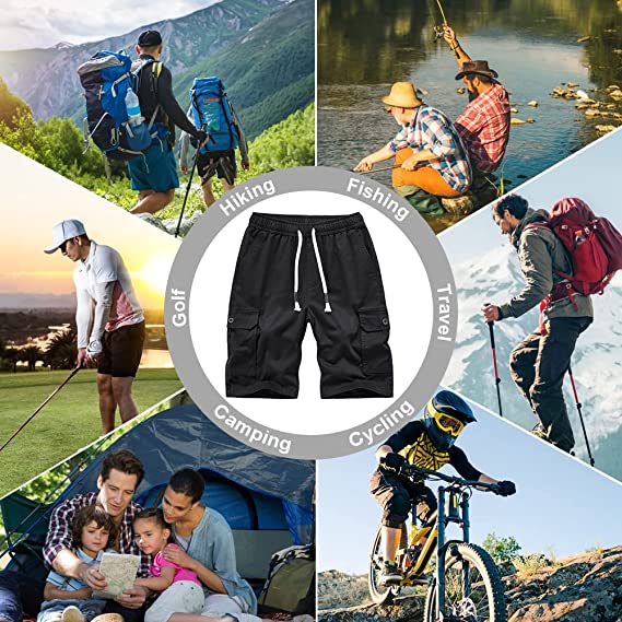 Casual Cargo Hiking Shorts Outdoor Quick Dry with 5 Pockets