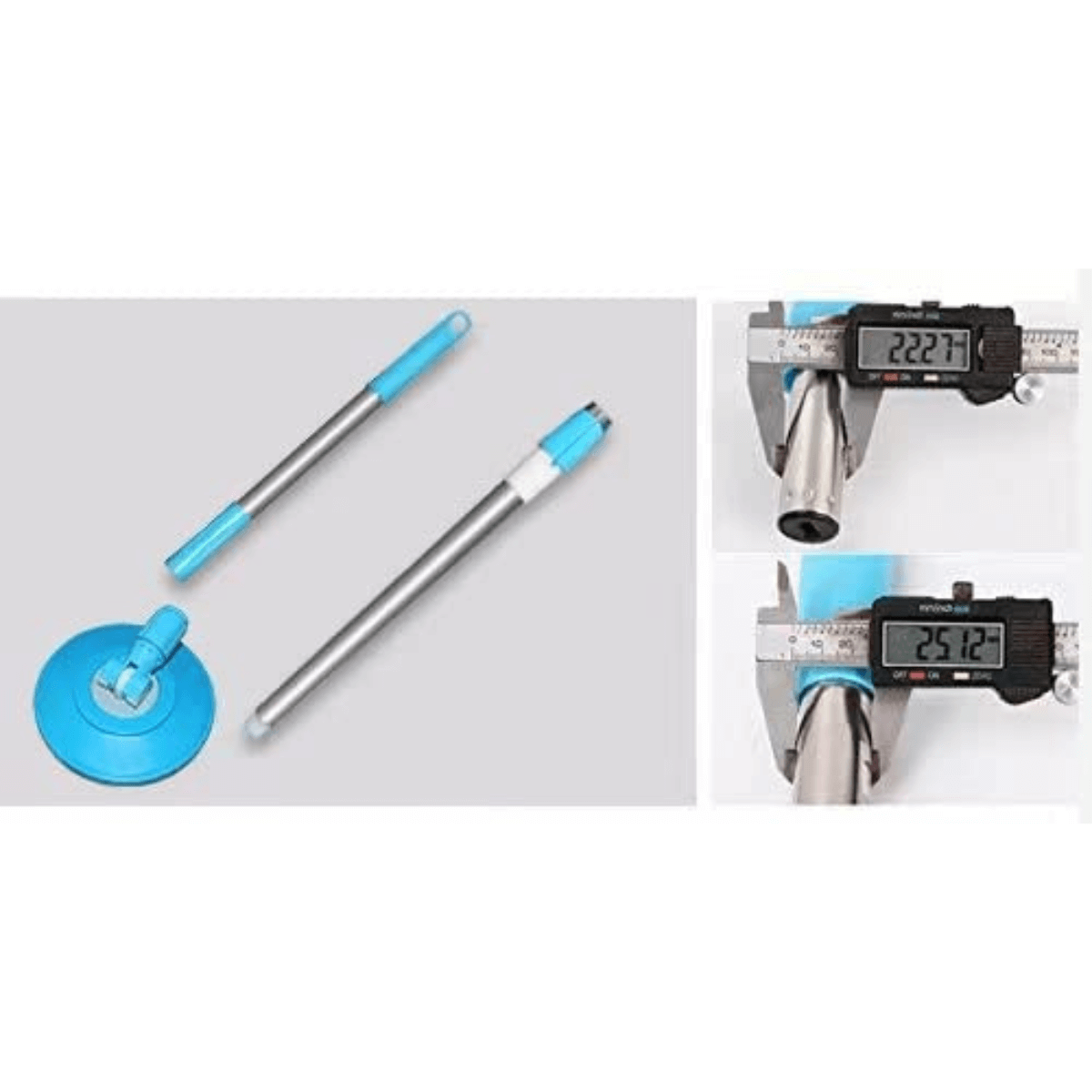 Microfiber Wet Mop with Flexible Handle and Towel Head