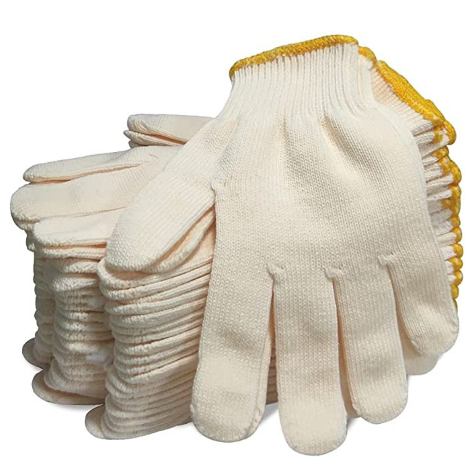 12 Pairs Cotton Hand Working Gloves for Industrial Work Safety