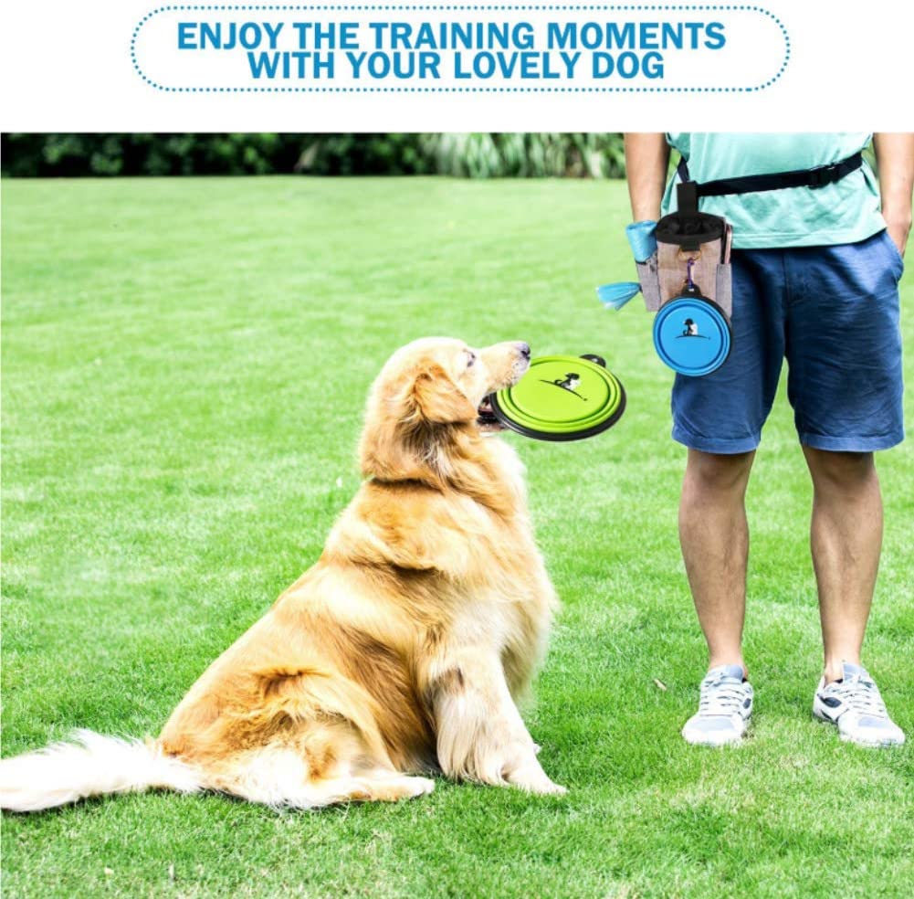 Dog Treat Pouch Bag with Adjustable Waistband