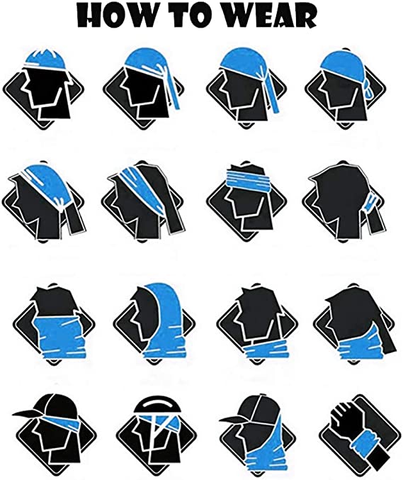 Face Shield Headband Multifunctional Bandana with UV Protection