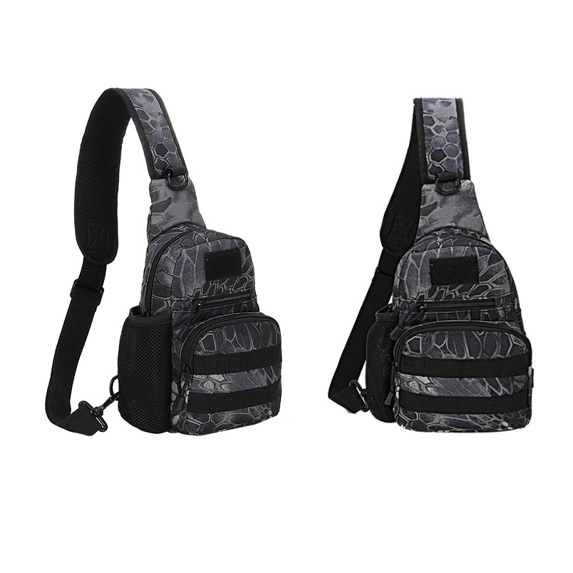 Tactical sling bag outdoor hiking camping shoulder bag hunting fishing  trekking chest sling molle backpack sports running bag