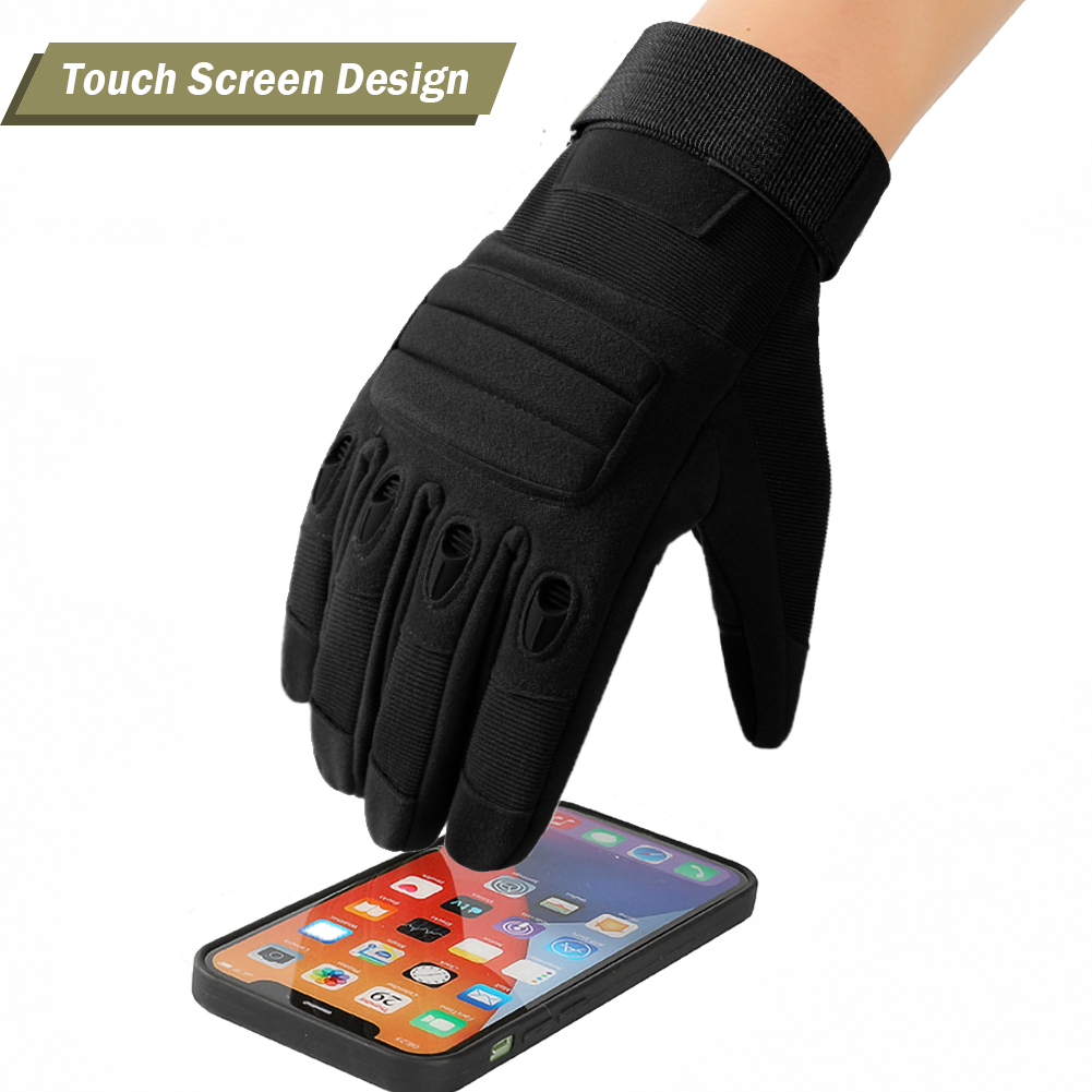 Full Finger Hard Knuckle Protection Tactical Glove Touchscreen