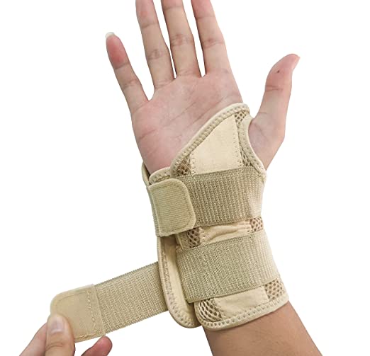 Night Wrist Splints with Compression Sleeve and Adjustable Straps