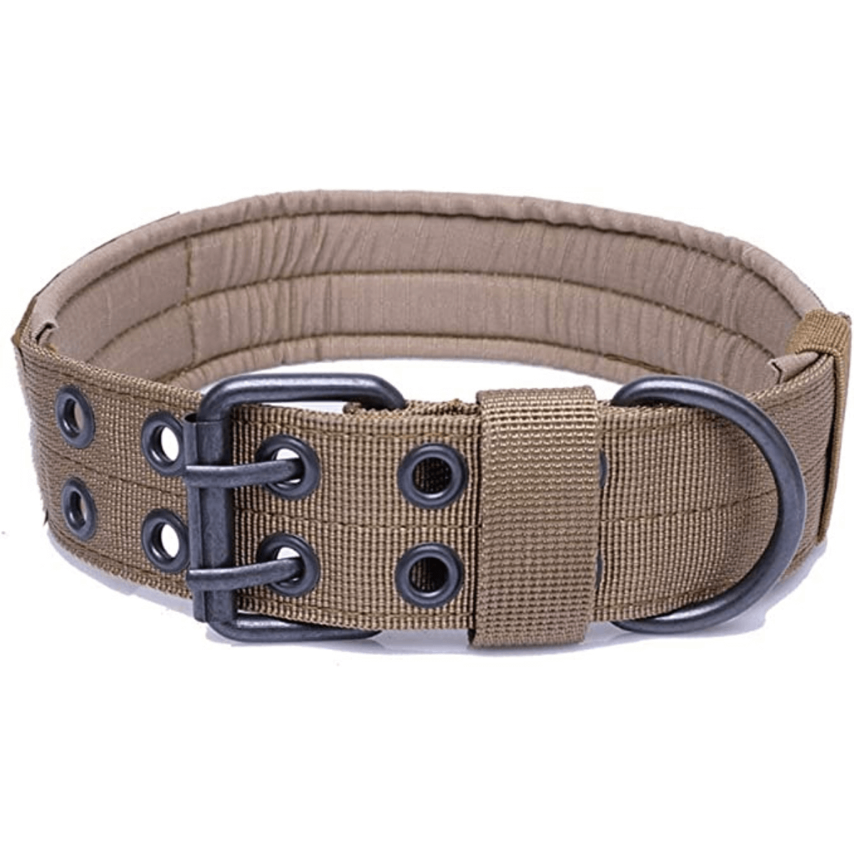Military Nylon Dog Collars with Safety and Heavy Metal Buckle