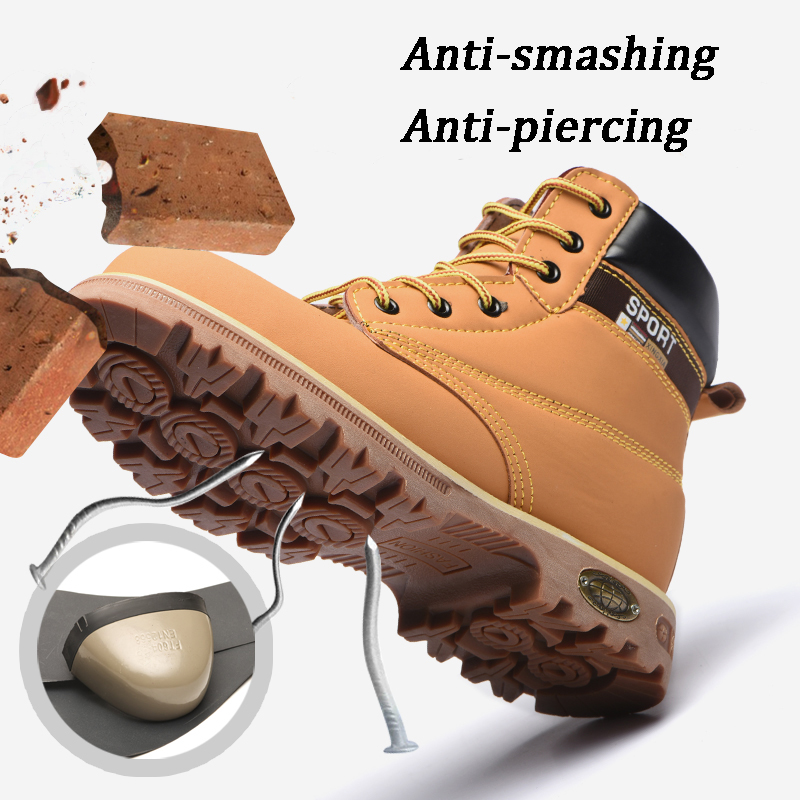 Steel Toe Leather Shoes Mid