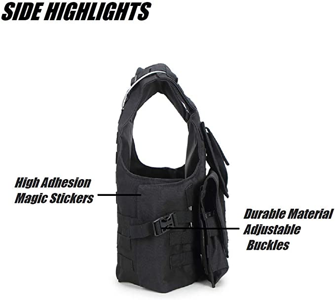 HYCOPROT Tactical Vest 1000D Oxford Adjustable Military Airsoft Vest