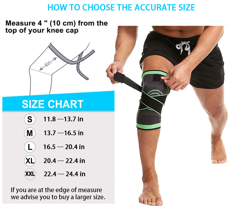 New Knee Brace for Arthritis Pain Adjustable Compression Sleeve for Men Women Pain Relief Knee Support for Injury Recovery Meniscus Tear Runing Sports Workout