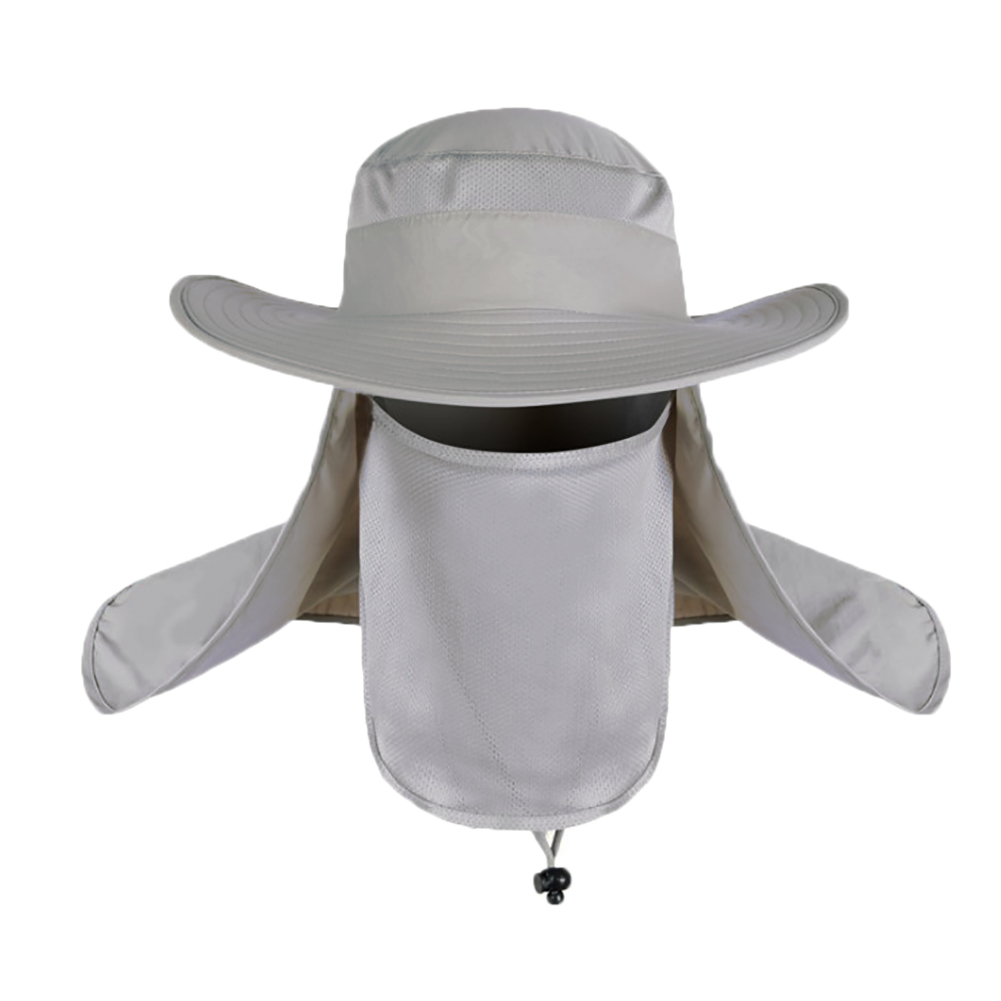 Fishing Cap UV Sun Protection Hat With Wide Brim Removable Flap and Face Neck Full Coverage