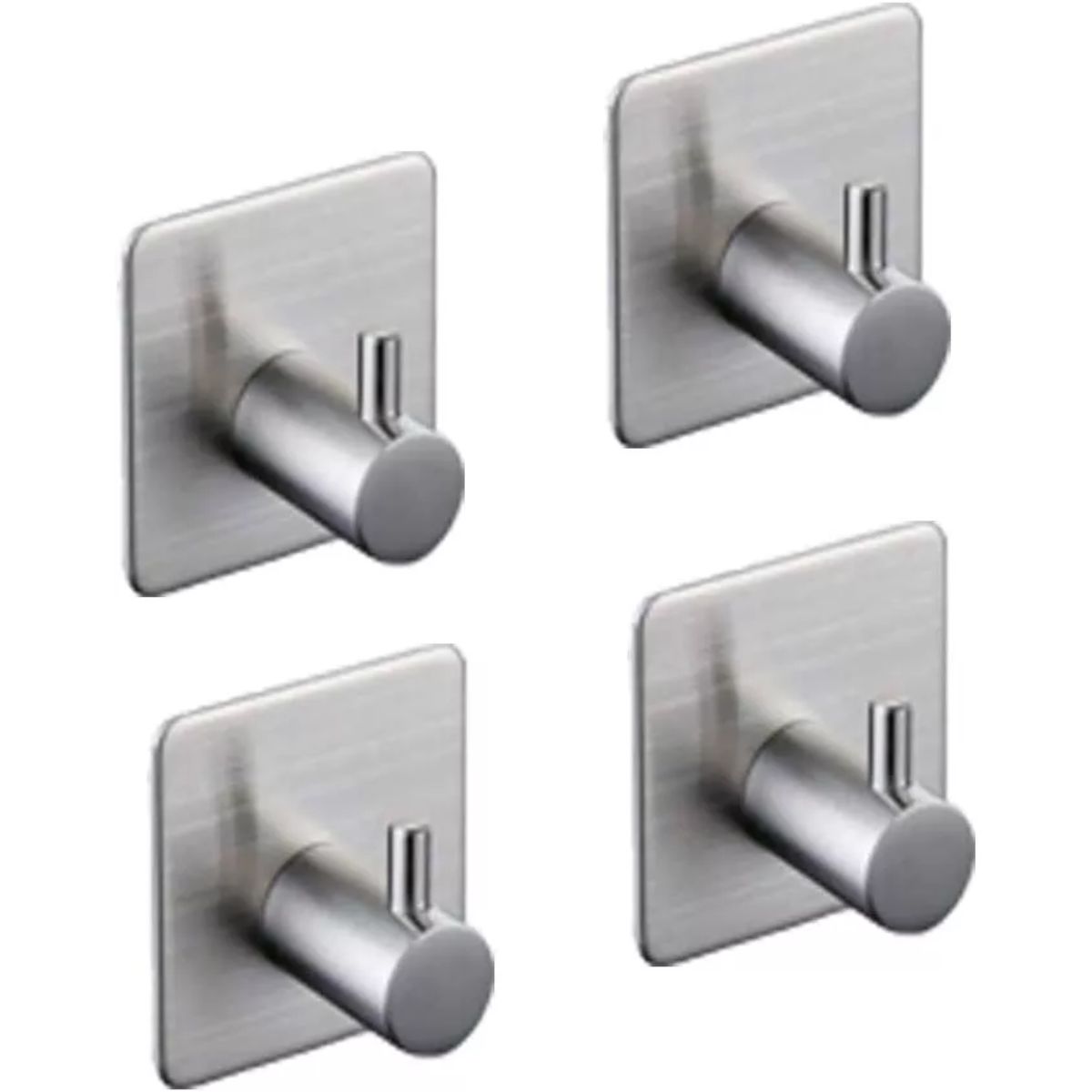 4 Packs Towel Wall Hooks with Stainless Steel and No Drilling