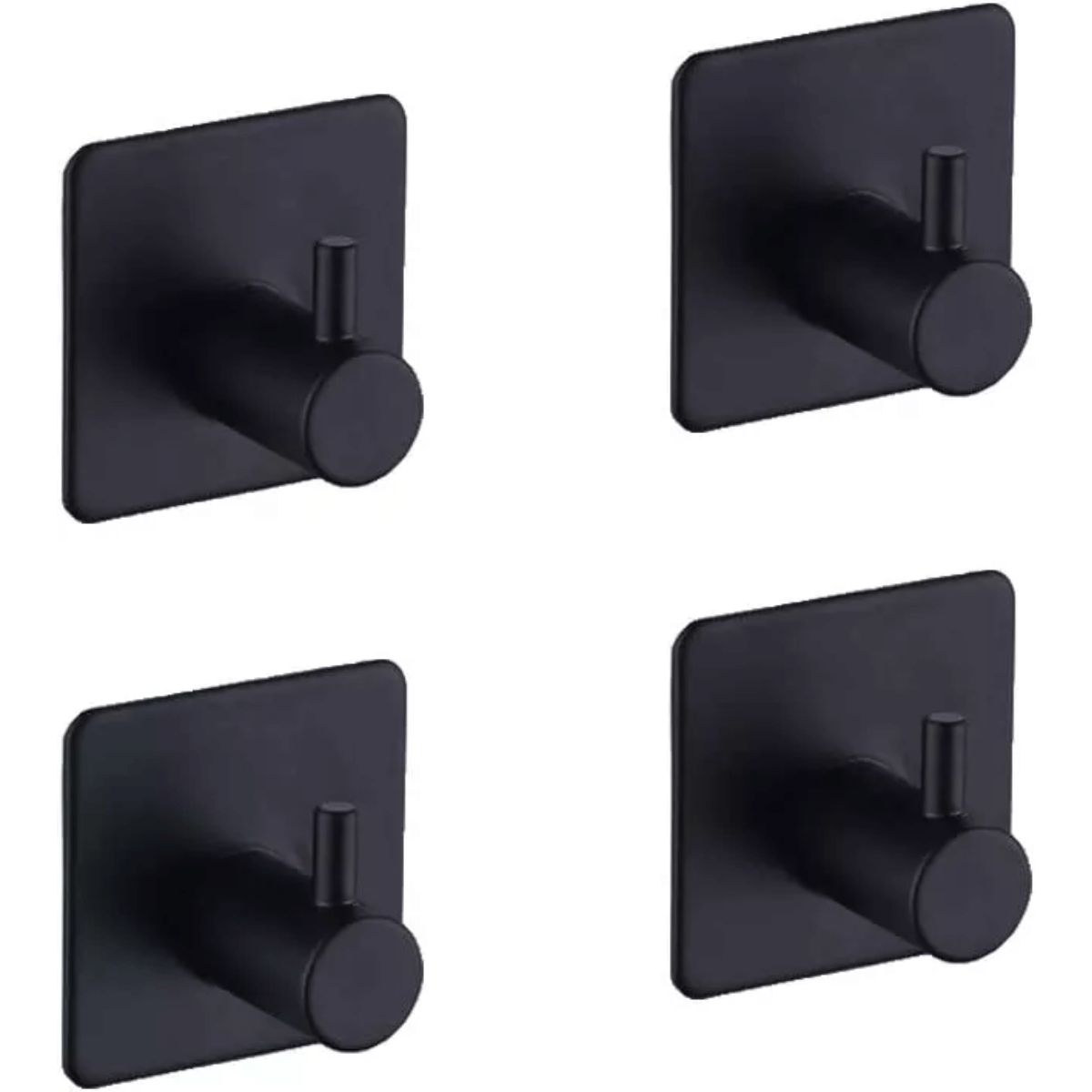 4 Packs Towel Wall Hooks with Stainless Steel and No Drilling