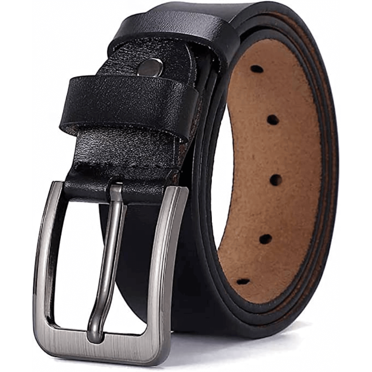Men's Leather Belt Classic Jeans Belt for Special Occasion