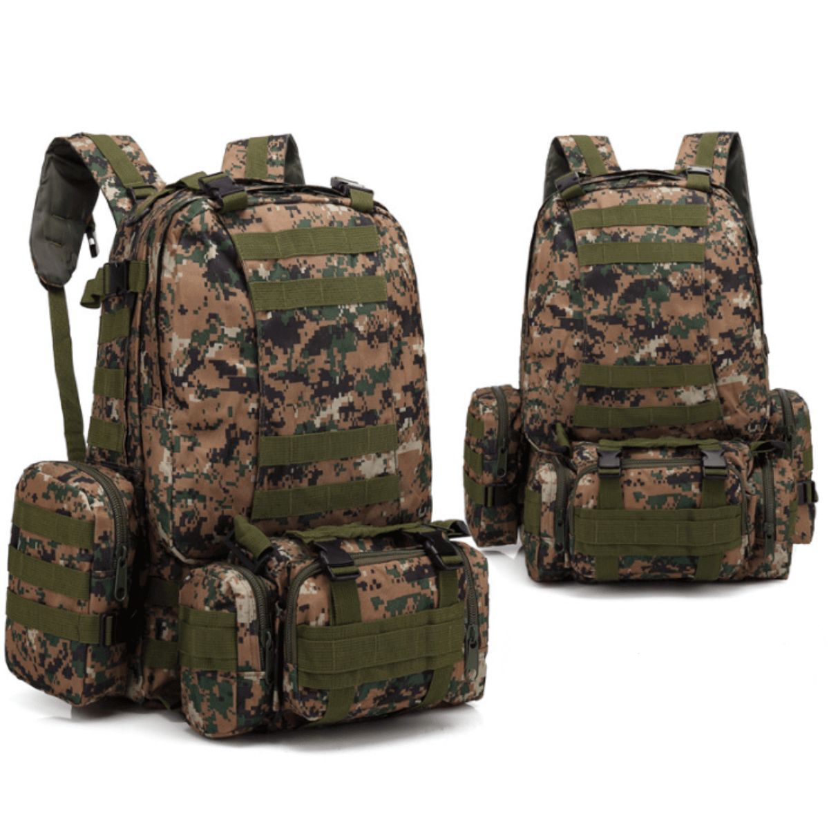 Army Rucksack Assault Pack with Detachable Molle Bag