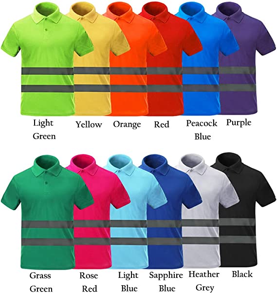 High Visibility Breathable Security Polo Shirt - Various Colors