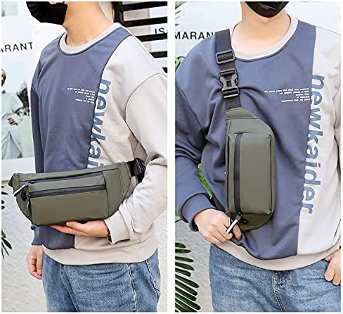 Fashion Waist Bag With 3 Zipper Pockets Carrying All Phones