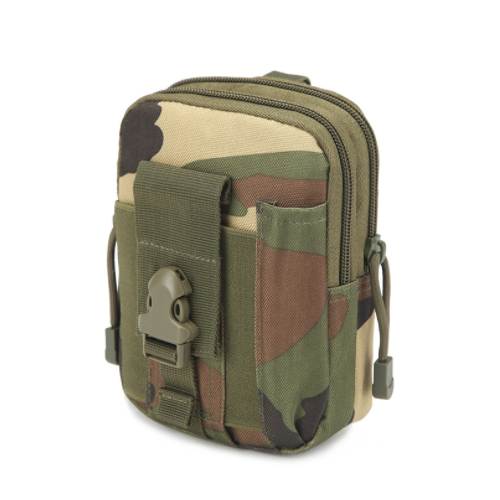 Tactical Waist Bag Military Fanny Adjustable Sling Bag with Water Bottle Pouch for Fishing Hunting Camping Hiking (Black)