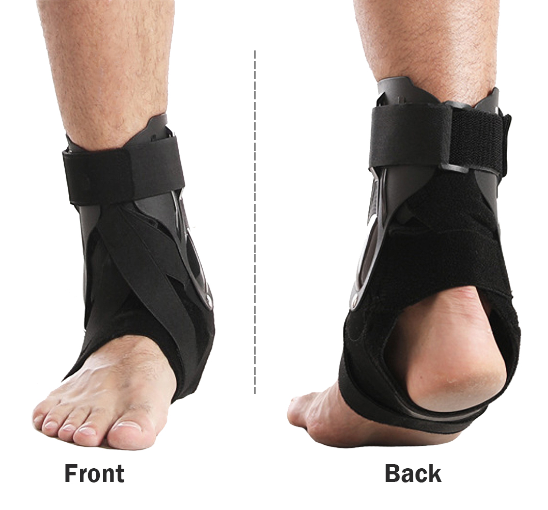 Ankle Support Brace for Men Women Adjustable Compression Sleeve Ankle Support Wrap Stabilizer For Sprained Ankle Plantar Fasciitis Achilles Tendon Sprain Injury Recovery