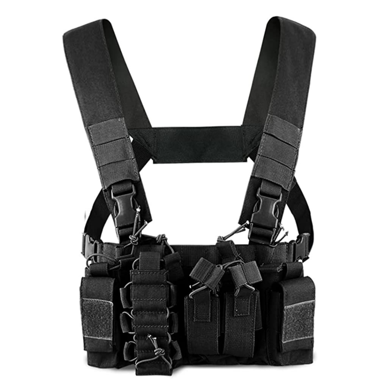 Oxford Adjustable Military Airsoft Vest with Multipurpose Pouches