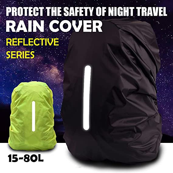 Foldable Ultralight Backpack Rain Cover with Reflective