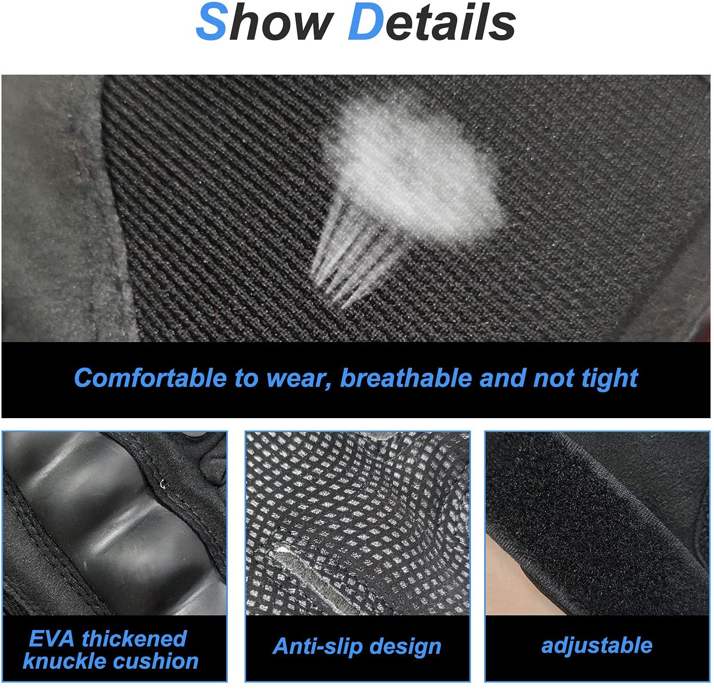 HYCOPROT Half Finger Tactical Gloves, Touch Screen Knuckle Protective Breathable Lightweight Outdoor Military Gloves for Shooting, Hunting, Motorcycling, Climbing