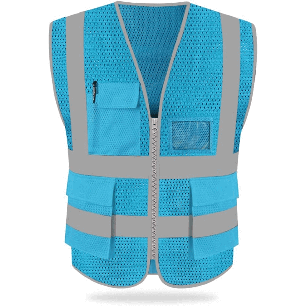 NYOrtho High Visibility reflective Vest - Breathable Mesh Security Mesh  Jacket Lightweight, Does Not Sweat, ANSI/ISEA Class 2