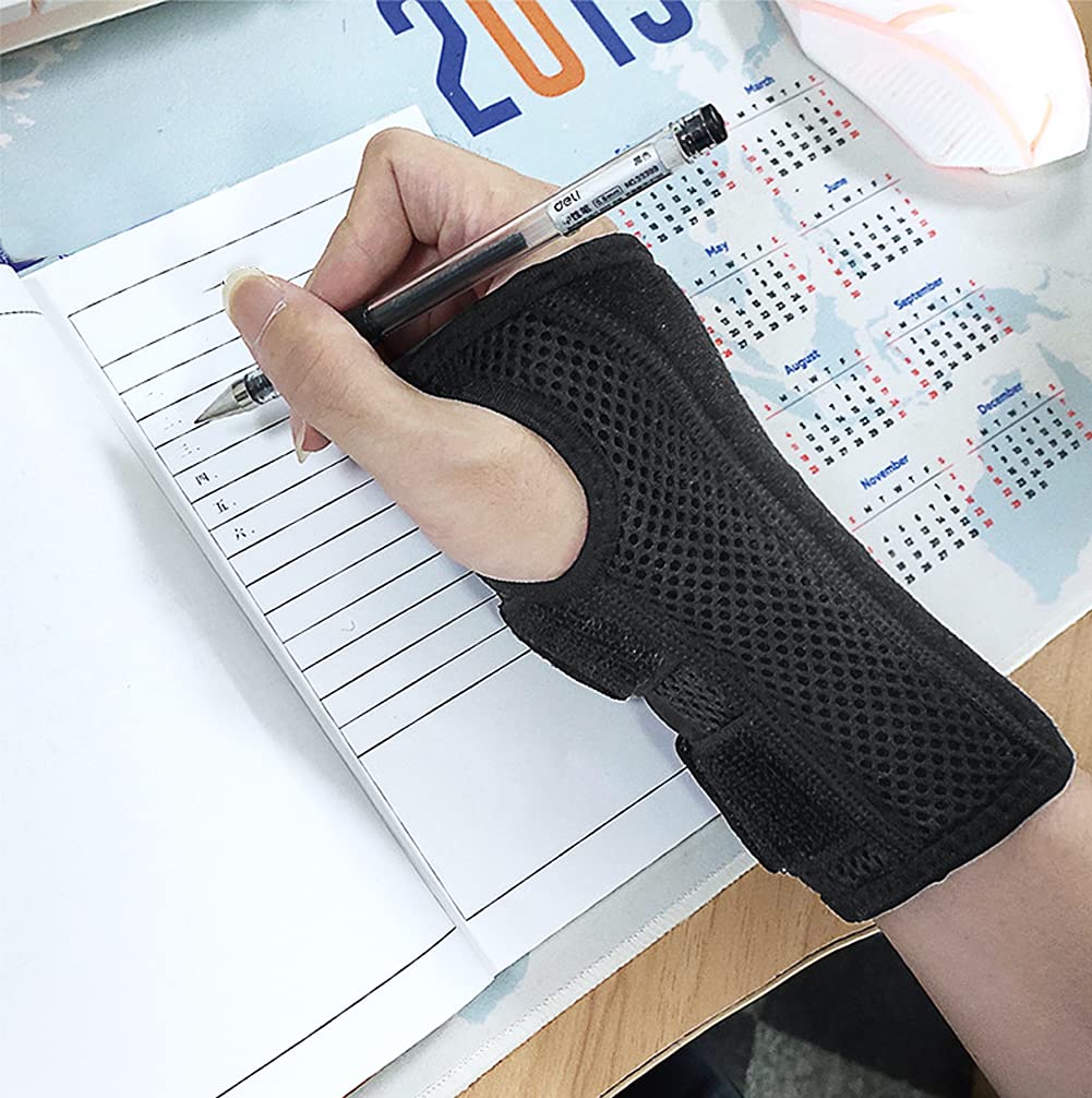Night Wrist Splints with Compression Sleeve and Adjustable Straps