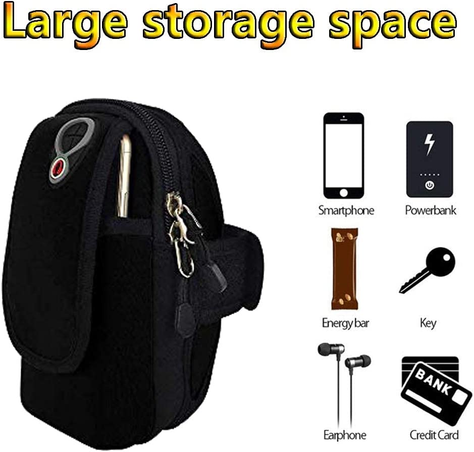 Running Armband Phone Holder Bag with Headphone Slot