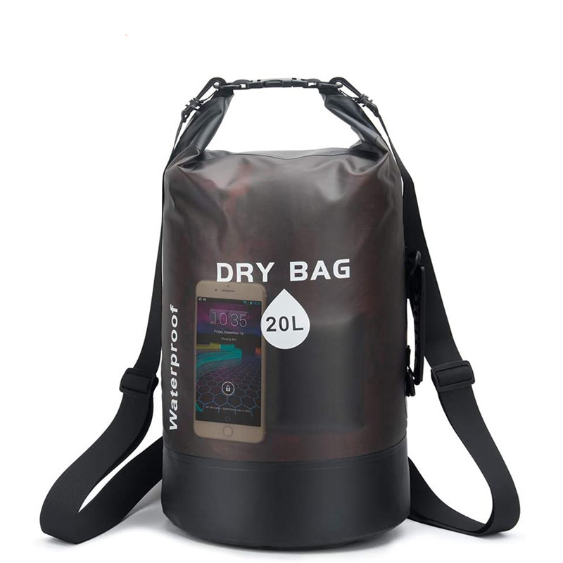 Waterproof Dry Bag 10L/20L for Men Women Roll Top Floating Dry Backpack Bags with Shoulder Strap Lightweight Dry Sack Storage for Water Sports Beach Kayaking Boating Swimming Hiking Rafting