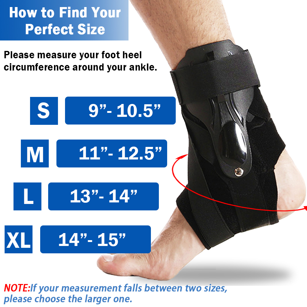 Ankle Support Brace for Men Women Adjustable Compression Sleeve Ankle Support Wrap Stabilizer For Sprained Ankle Plantar Fasciitis Achilles Tendon Sprain Injury Recovery