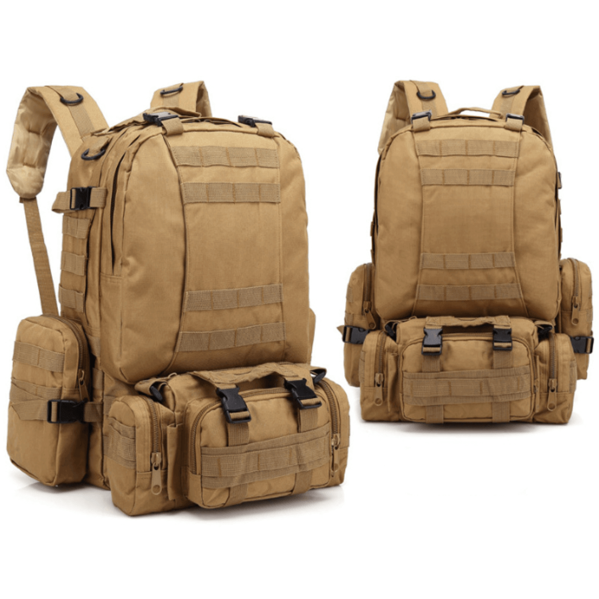 Army Rucksack Assault Pack with Detachable Molle Bag