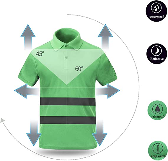High Visibility Breathable Security Polo Shirt - Various Colors