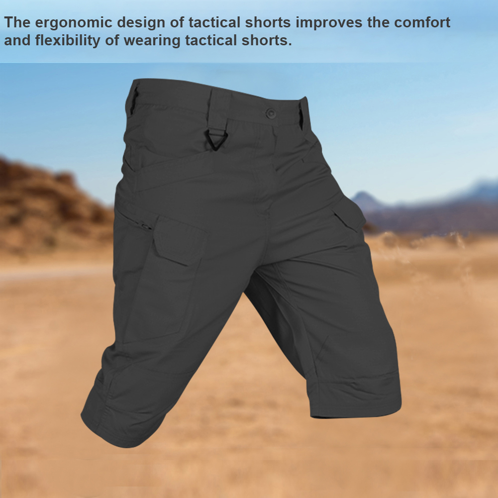 Tactical Cargo Shorts Men's Hycoprot Lightweight Multi Pockets Ripstop