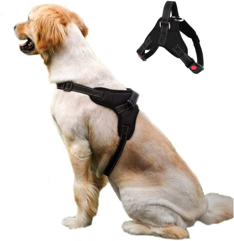 Reflective No Pull Harness with Handle for Medium Large Dog