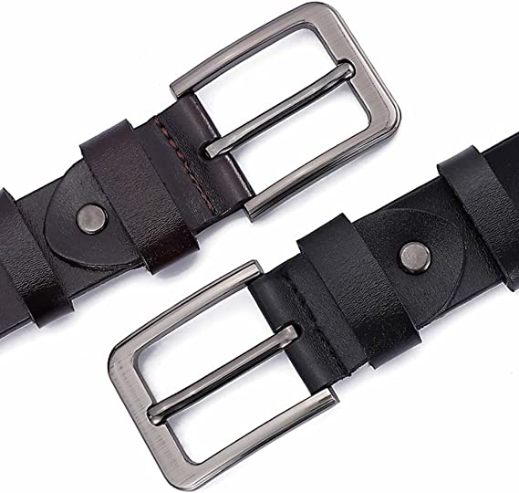 Men's Leather Belt Classic Jeans Belt for Special Occasion