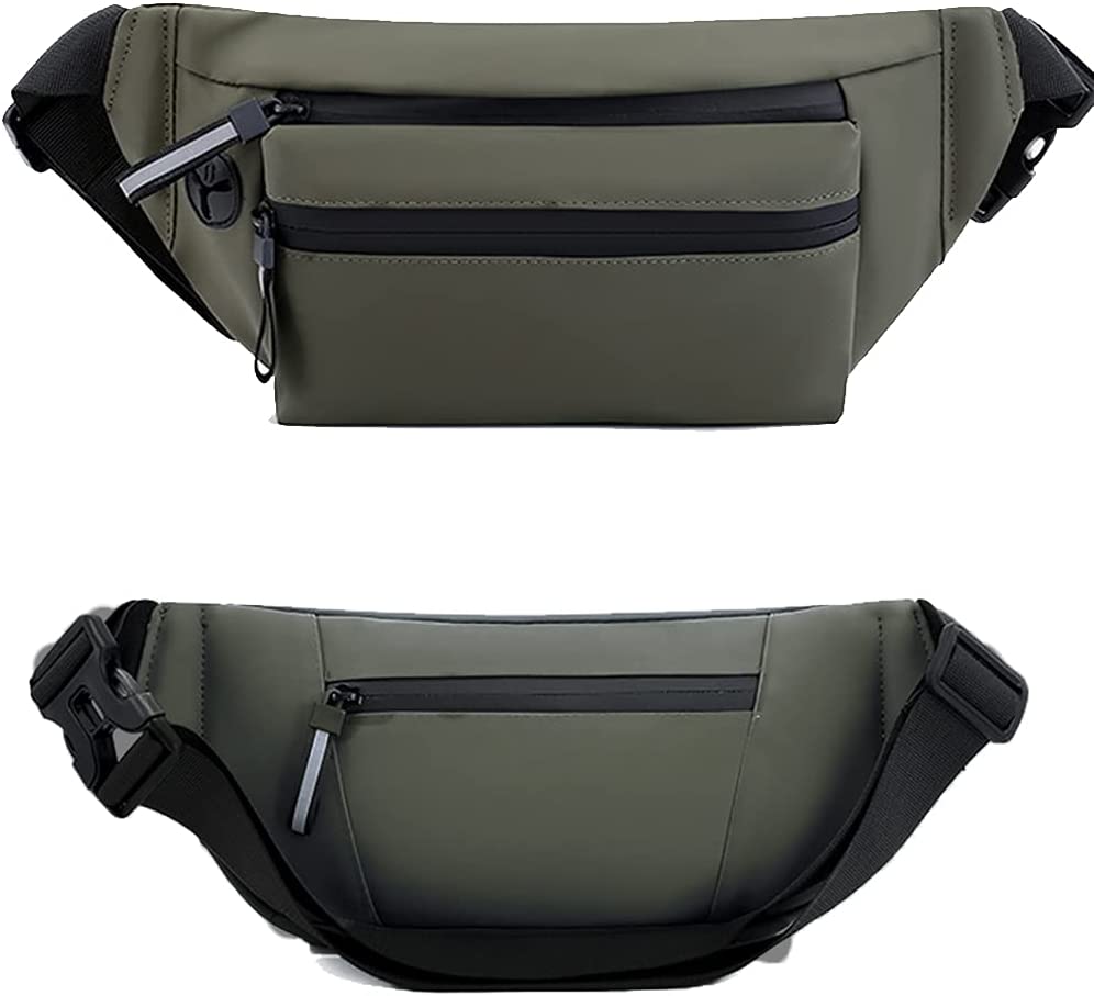 Fashion Waist Bag With 3 Zipper Pockets Carrying All Phones