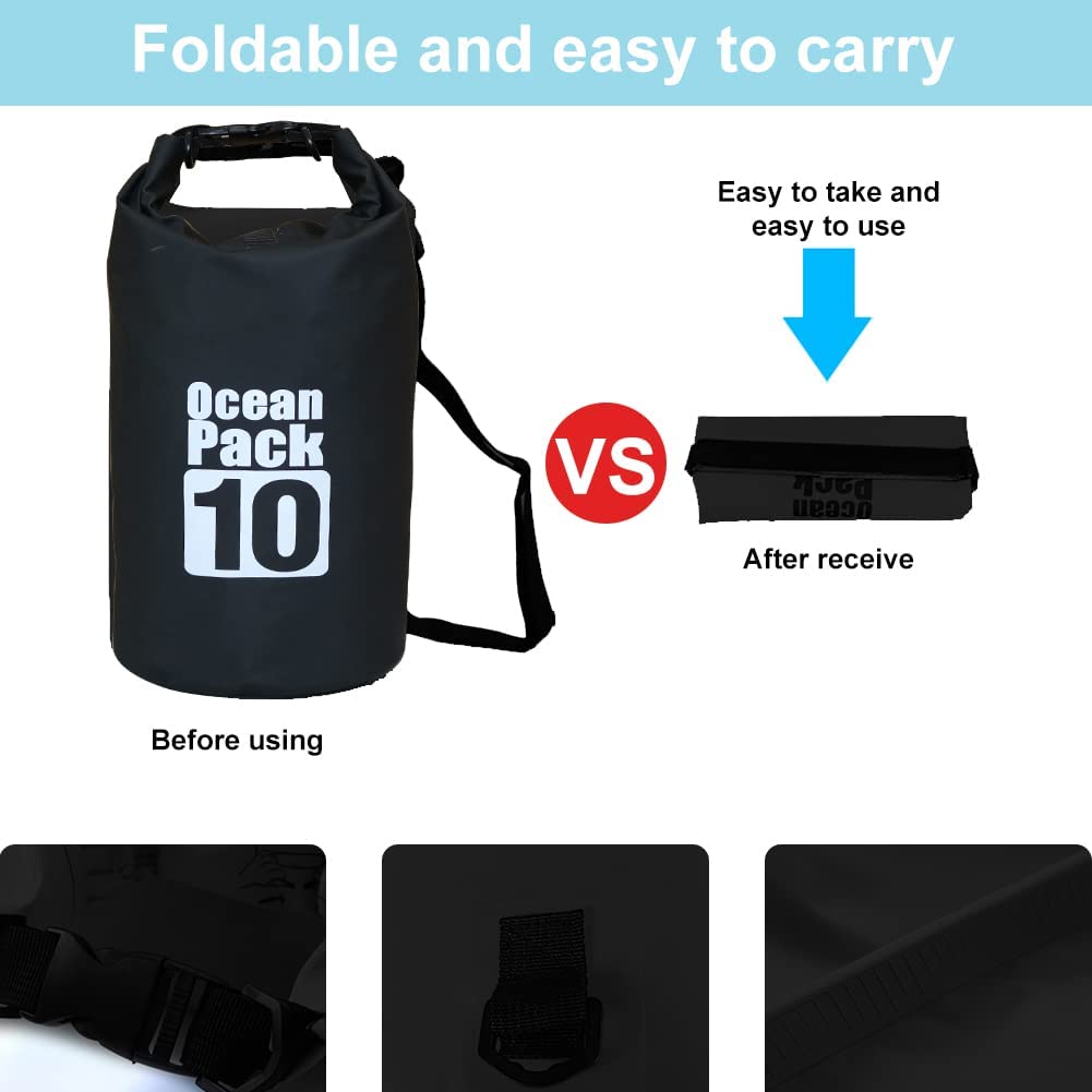 5L/10L/20L/30L Floating Waterproof Backpack with Shoulder Strap