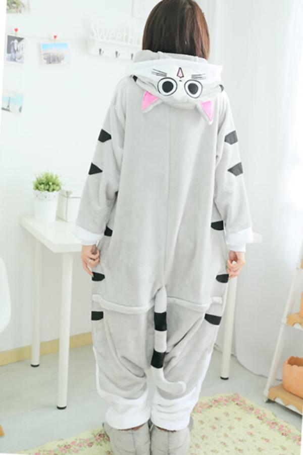 Gray Chi S Sweet Home Pajamas Halloween Jumpsuit Cat Costume-yoyobikini