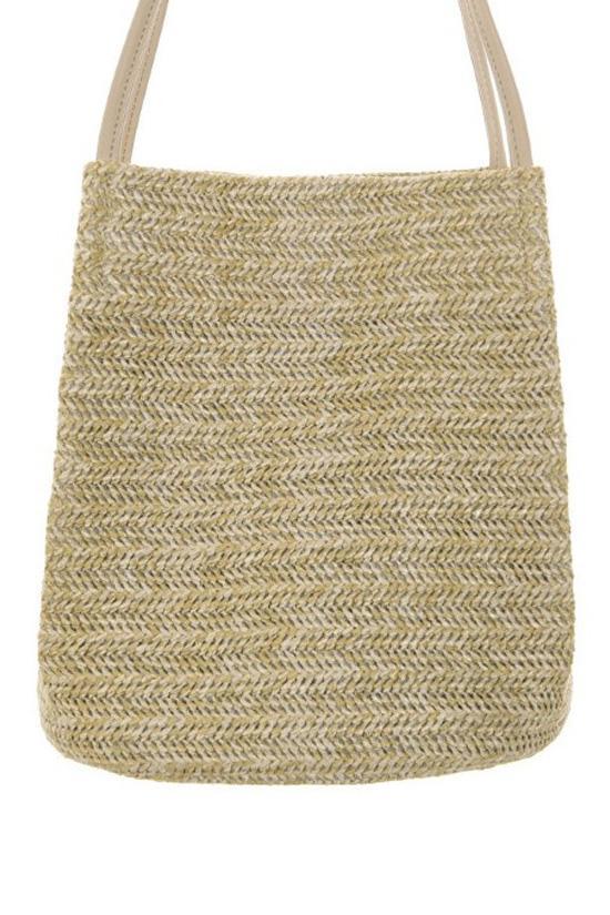 Woven Straw Beach Bag