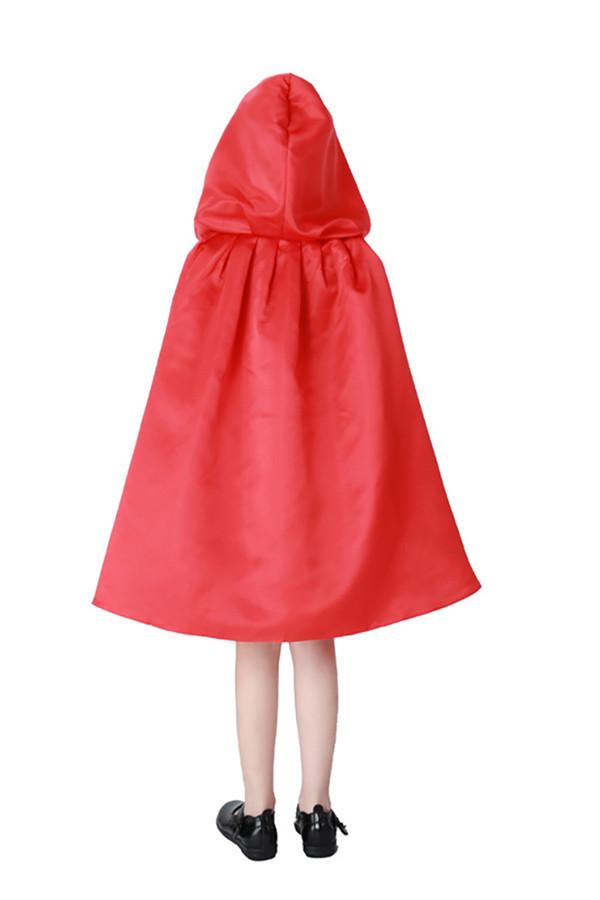 Fancy Dress Halloween Little Red Riding Hood Costume For Girls Red-yoyobikini