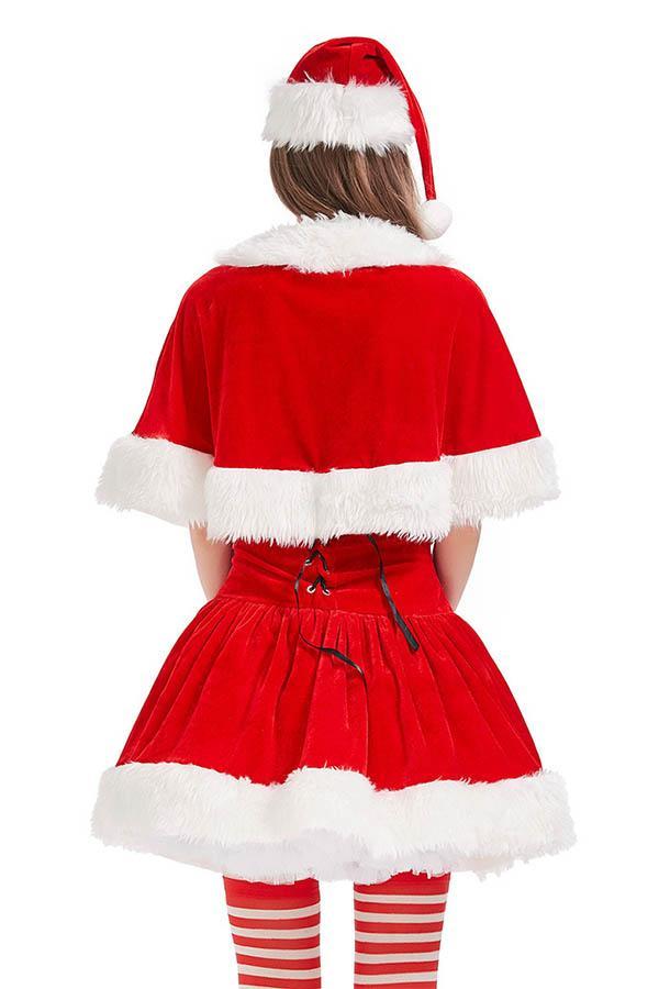 Santa Women Christmas Costume Christmas Dress Red-yoyobikini