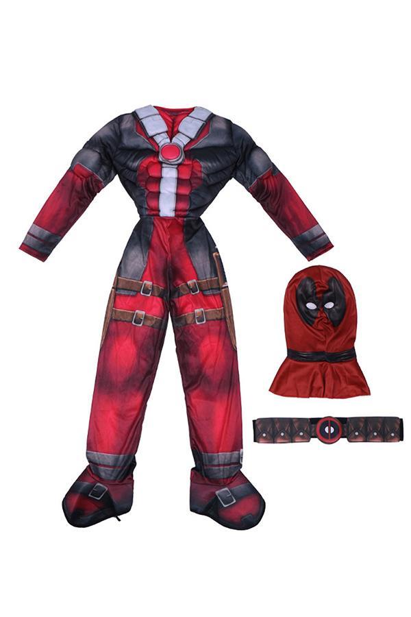 Halloween Boys Deluxe Deadpool Costume-yoyobikini
