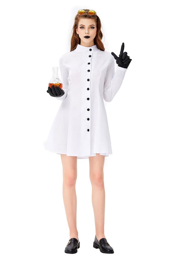 Adult Sexy Scientist Halloween Costume-yoyobikini