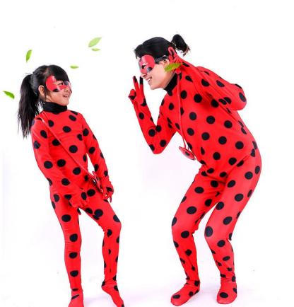 Child Ladybird Girl Costume Halloween Outfits