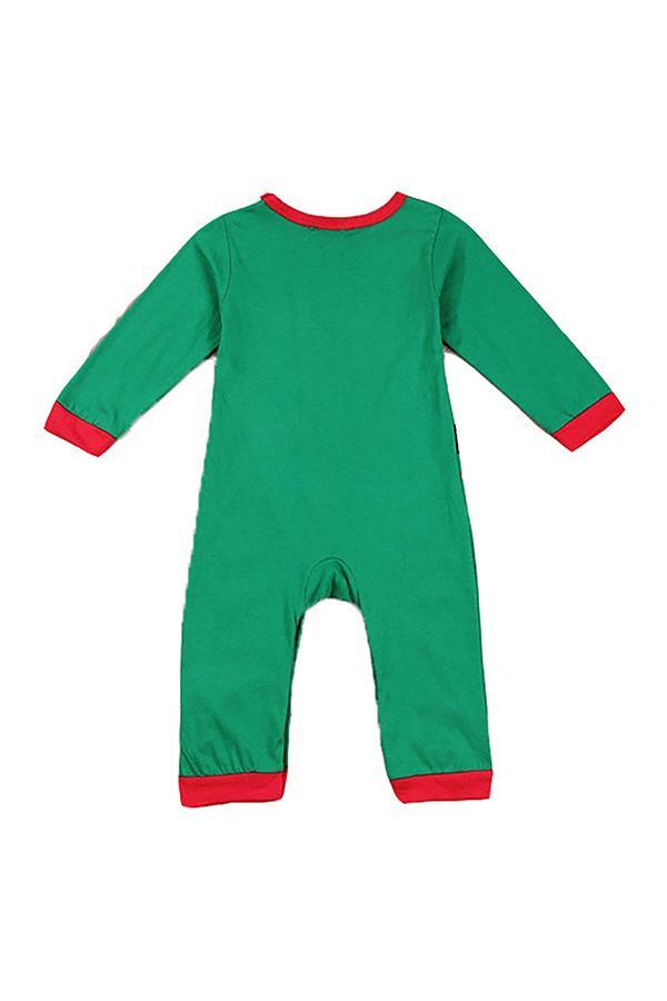 Christmas Infant Boys Santa Little Helper Elf Costume Jumpsuit Green-yoyobikini