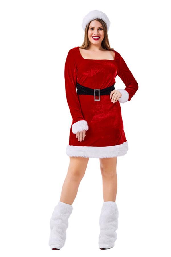 Sweet Santa Claus Costume For Women-yoyobikini