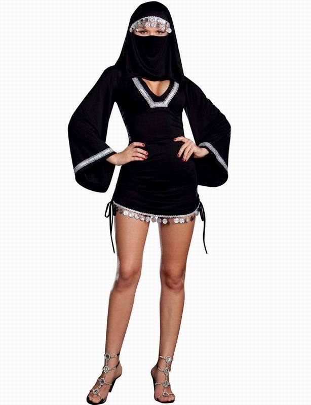 Black Burka Dress Costume-yoyobikini